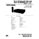 Sony SLV-E300AE, SLV-E300CP, SLV-E300VP Service Manual