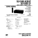 Sony SLV-E400AE, SLV-E400B, SLV-E400VP, SLV-E405CP Service Manual