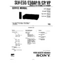 Sony SLV-E43B, SLV-E45B, SLV-E50, SLV-E50AP, SLV-E50B, SLV-E50CP, SLV-E50VP Service Manual