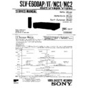Sony SLV-E600AP, SLV-E600IT, SLV-E600NC1, SLV-E600NC2 Service Manual