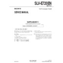Sony SLV-E720EN (serv.man2) Service Manual