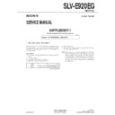Sony SLV-E920EG (serv.man2) Service Manual