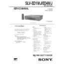 Sony SLV-ED1MJ, SLV-ED4MJ Service Manual