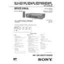 Sony SLV-ED1PL, SLV-ED4KR, SLV-ED4PL, SLV-ED7KR, SLV-ED8PL Service Manual