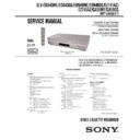 Sony SLV-ED343ME, SLV-ED343SG, SLV-ED949ME, SLV-ED949SG, SLV-EZ141AZ, SLV-EZ745AZ, SLV-GA59ME, SLV-GA59SG Service Manual