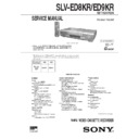 Sony SLV-ED8KR, SLV-ED9KR Service Manual