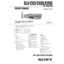 Sony SLV-EX5AR, SLV-EX8SAR, SLV-EX9SAR Service Manual