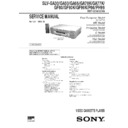 Sony SLV-GA30, SLV-GA50, SLV-GA66, SLV-GA70K, SLV-GA77K, SLV-GF80, SLV-GF90K, SLV-GF99K, SLV-P66, SLV-PH99 Service Manual
