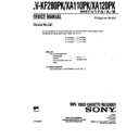 Sony SLV-KF280PK, SLV-XA110PK, SLV-XA120PK Service Manual