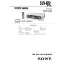 Sony SLV-KS1 Service Manual