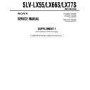 Sony SLV-LX55, SLV-LX66S, SLV-LX77S (serv.man2) Service Manual