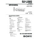 Sony SLV-LX80S Service Manual