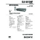 Sony SLV-M10HF Service Manual