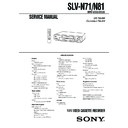 Sony SLV-N71, SLV-N81 Service Manual