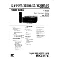 Sony SLV-P12EE, SLV-XC10ME, SLV-XC10SG, SLV-XC20ME, SLV-XC20PS Service Manual
