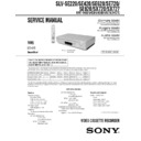 Sony SLV-SE220D, SLV-SE420K, SLV-SE620D, SLV-SE620N, SLV-SE720D, SLV-SE720N, SLV-SE820D, SLV-SE820N, SLV-SX720D, SLV-SX720N, SLV-SX727D Service Manual