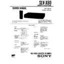 Sony SLV-X60 Service Manual