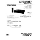 Sony SLV-X821MK2 Service Manual