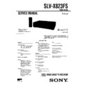 Sony SLV-X823FS Service Manual