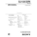 Sony SLV-XA125PK Service Manual
